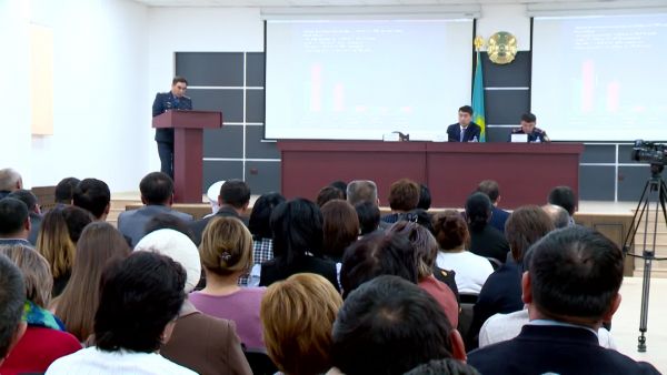 Түркістан: құқық қорғау органдарының 10 айлық есебі тыңдалды