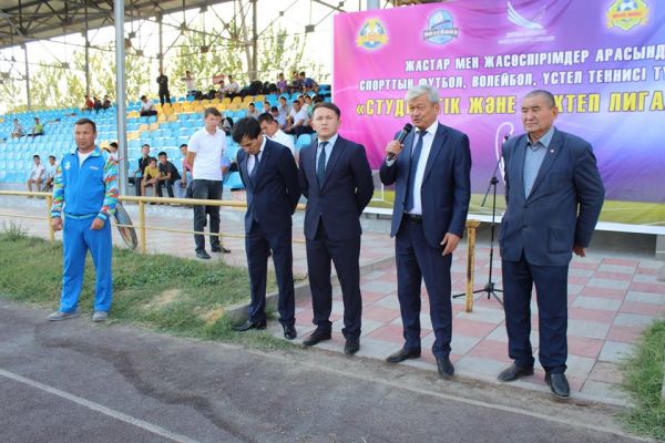 Жетісайда спорт түрлерінен «студенттік және мектеп лигаларының» ашылу салтанаты өтті