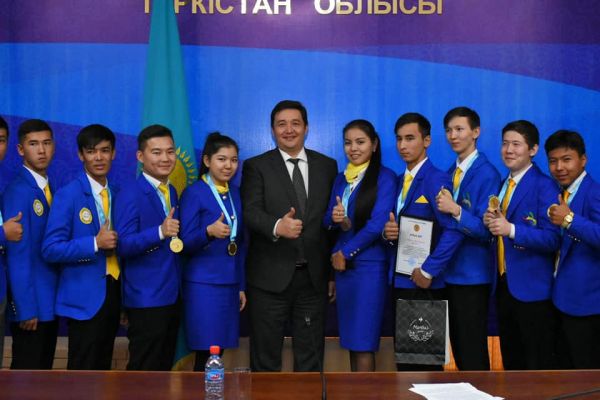 &laquo;Worldskills Kazakhstan-2019&raquo; чемпионатында топ жарған Түркістан облысының жеңімпаздары марапатталды