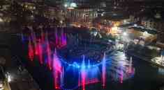 В Шымкенте состоялся запуск современного музыкально-огненного фонтана